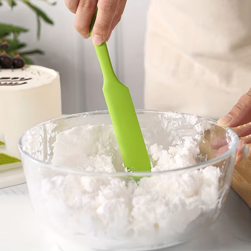 Food Grade Silicone Spatula Set Non Stick Baking and Mixing Tool Heat Resistant Kitchen Utensil for Cake Cream and Jam