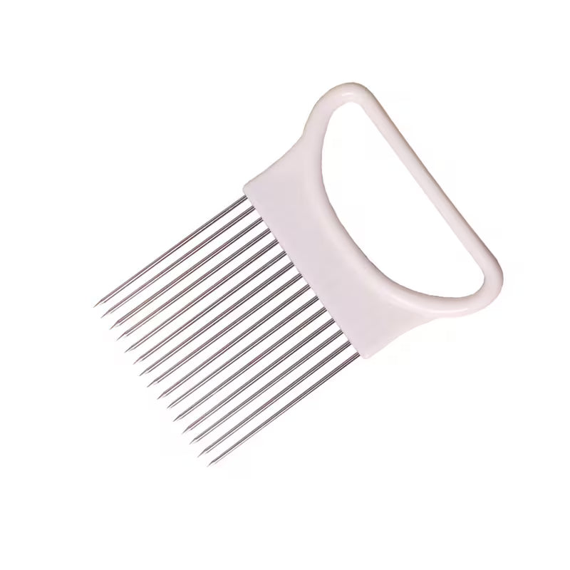 Stainless Steel Onion Holder Fork Vegetable Slicer Cutting Tool