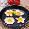 Stainless Steel Egg Ring Mold Fried Egg and Pancake Shaper Kitchen Tool for Breakfast and Baking