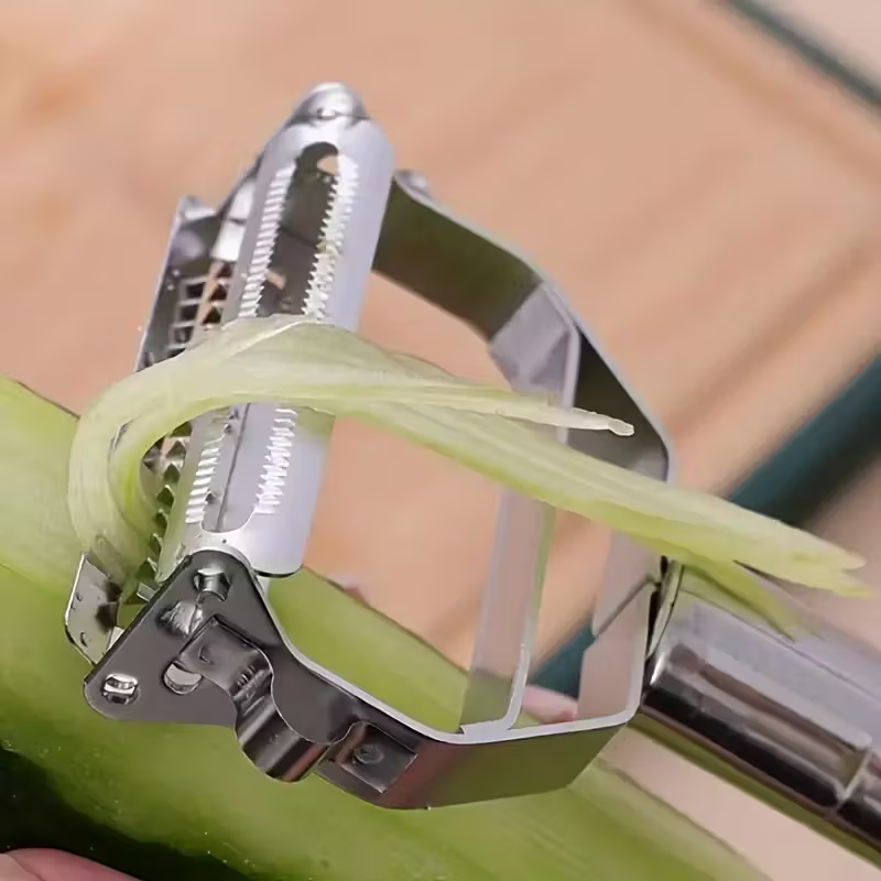 Stainless Steel Vegetable Peeler and Julienne Slicer Multifunctional Kitchen Tool for Potato Fruit and Vegetables Essential Food Prep Tool