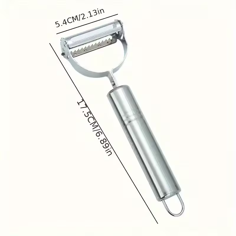 Stainless Steel Vegetable Peeler and Julienne Slicer Multifunctional Kitchen Tool for Potato Fruit and Vegetables Essential Food Prep Tool