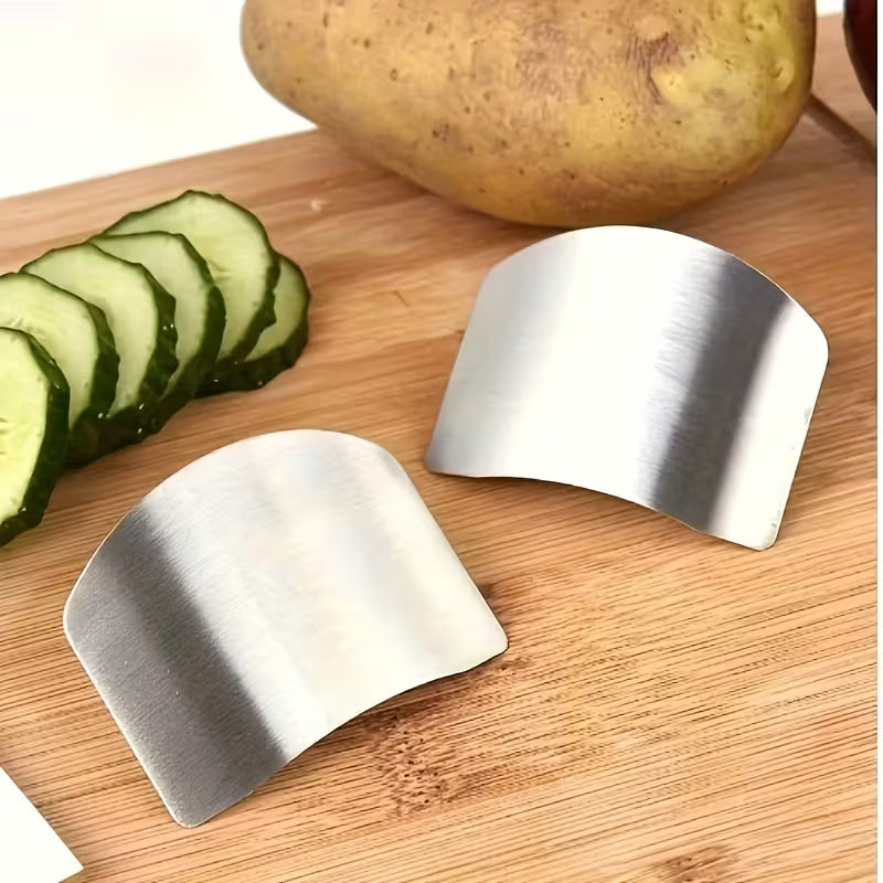 Heavy-Duty Stainless Steel Finger Guard Kitchen Safety Tool
