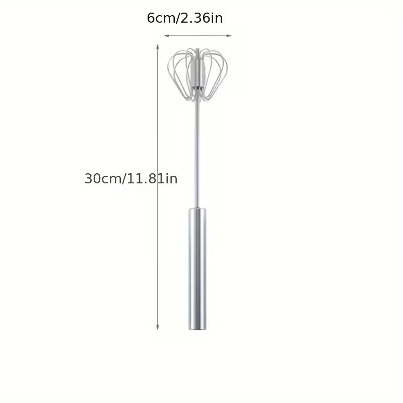 Multifunctional Stainless Steel Whisk Milk Frother Hand Push Blender for Eggs Cream Baking Kitchen Mixing Tool