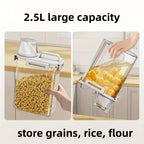 Airtight Food Storage Containers with Lids Leakproof Kitchen Organizer for Grains Nuts Flour and Rice Portable Sealed Canister Set for Pantry and Kitchen Storage Solutions