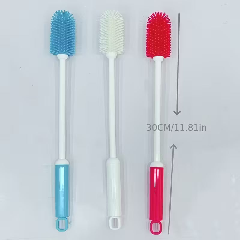 Silicone Cup Brush Long Handle 360 Degree Rotating Cleaner