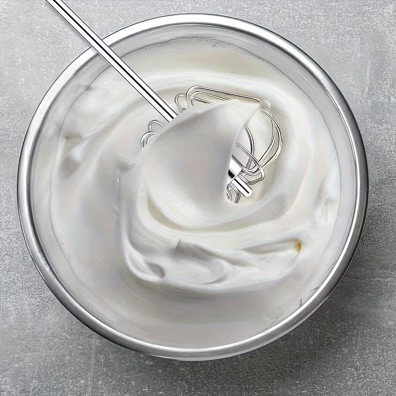 Multifunctional Stainless Steel Whisk Milk Frother Hand Push Blender for Eggs Cream Baking Kitchen Mixing Tool