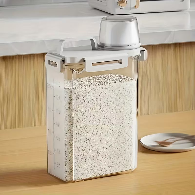Airtight Food Storage Containers with Lids Leakproof Kitchen Organizer for Grains Nuts Flour and Rice Portable Sealed Canister Set for Pantry and Kitchen Storage Solutions