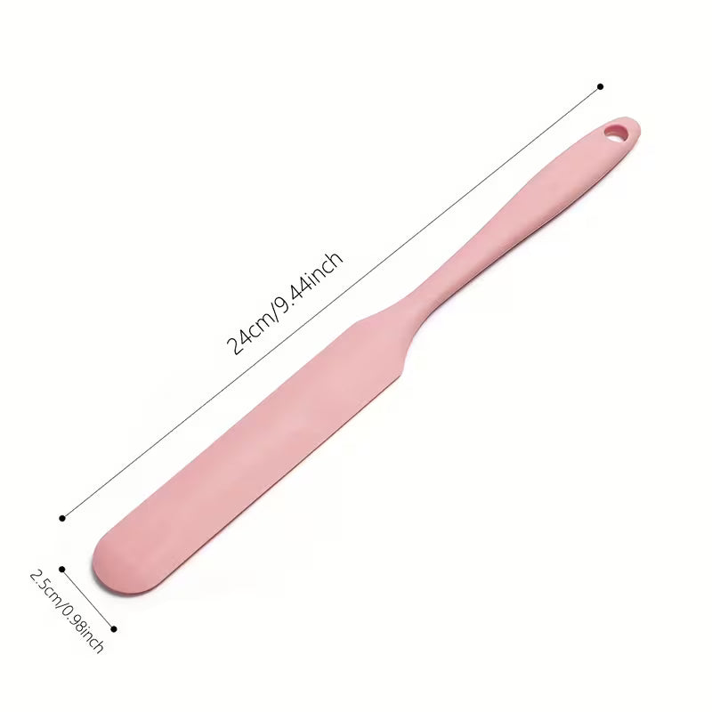 Food Grade Silicone Spatula Set Non Stick Baking and Mixing Tool Heat Resistant Kitchen Utensil for Cake Cream and Jam