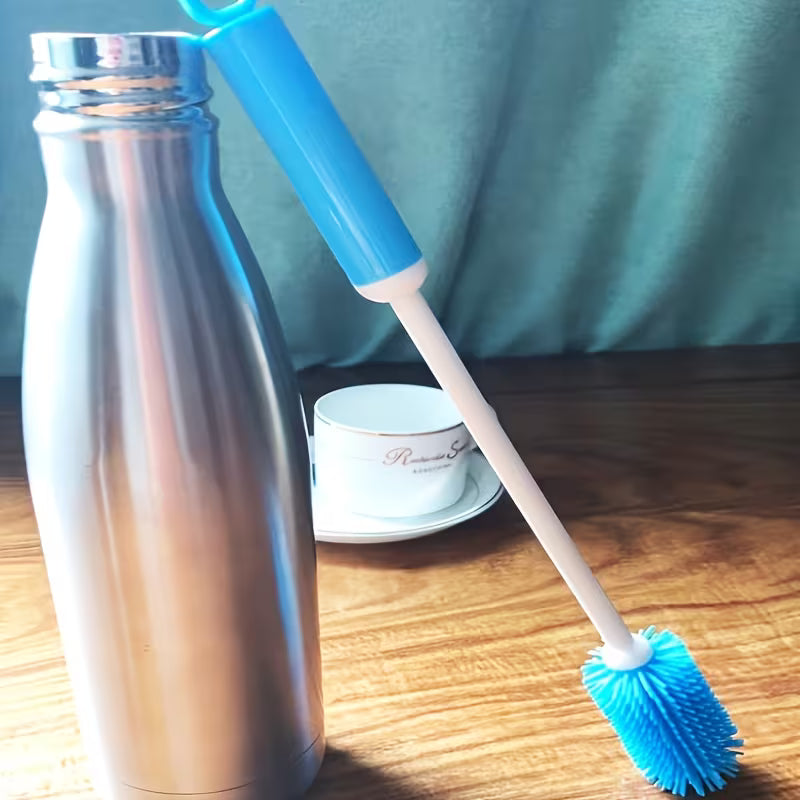 Silicone Cup Brush Long Handle 360 Degree Rotating Cleaner
