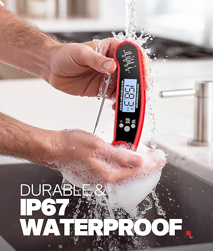 Digital Meat Thermometer Instant Read for Grilling BBQ Air Fryer Smoker Candy Making Kitchen Tool Quick Temperature Probe