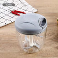 Multifunctional Garlic Press and Vegetable Chopper Manual Garlic Mincer Fruit Masher Kitchen Gadget 16.91 to 30.43 oz Capacity for Home Cooking and Meal Prep