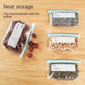 Reusable Food Storage Bags Leakproof Freezer Bags for Fruits Vegetables Meat and Grains Airtight Kitchen Storage Pack