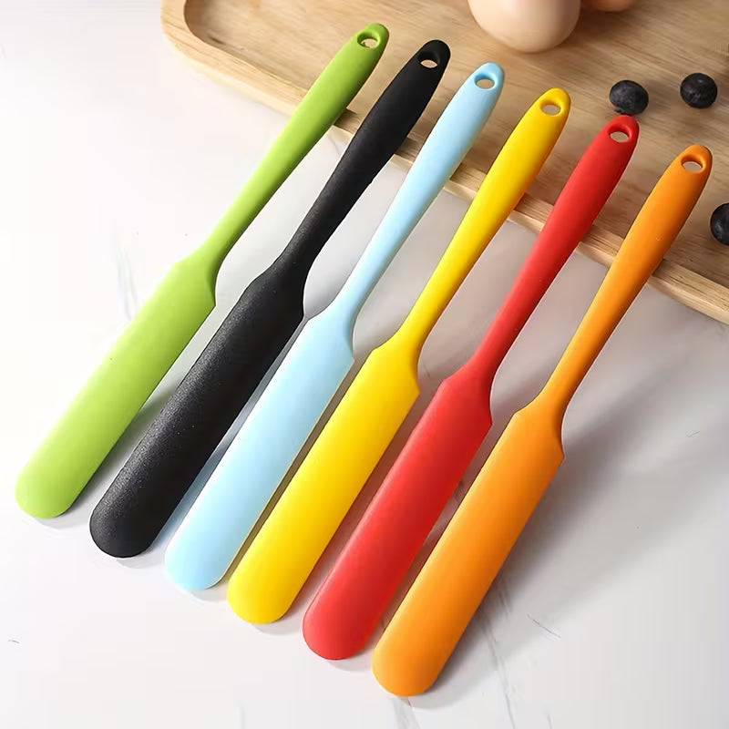 Food Grade Silicone Spatula Set Non Stick Baking and Mixing Tool Heat Resistant Kitchen Utensil for Cake Cream and Jam
