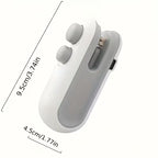 2 Piece Rechargeable Mini Bag Sealer Set USB Heat Sealer for Snacks Chips and Cookie Bags Portable Magnetic Handheld Food Sealer for Home Picnic and Travel