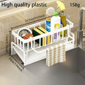 Multifunctional PP Sponge Holder Faucet Mount Space Saving