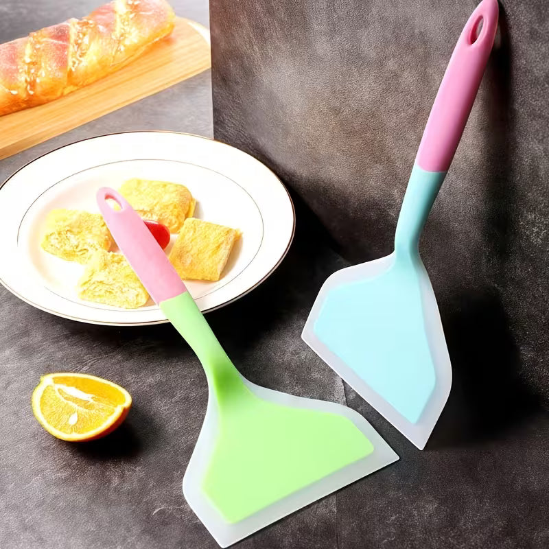 Silicone Cooking Utensils Set Non Stick Heat Resistant Kitchen Cookware for Cooking Stir Frying and Frying Perfect for Pancakes Steaks and BBQ Everyday Kitchen Use