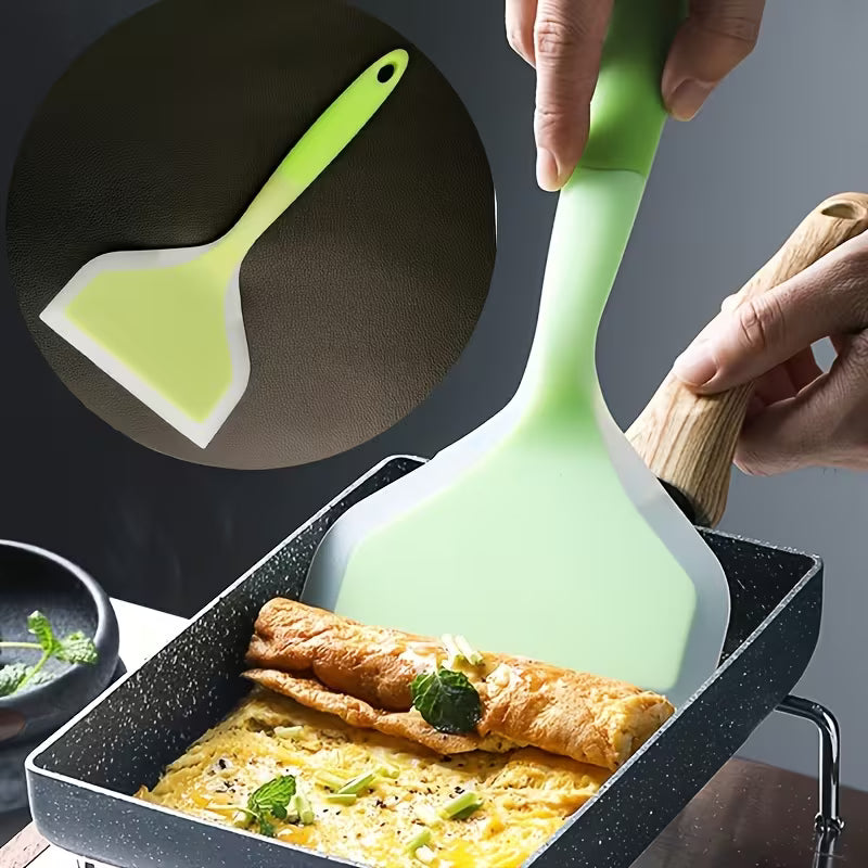Silicone Cooking Utensils Set Non Stick Heat Resistant Kitchen Cookware for Cooking Stir Frying and Frying Perfect for Pancakes Steaks and BBQ Everyday Kitchen Use