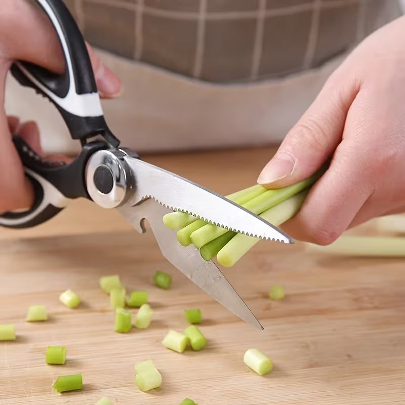 Heavy Duty Stainless Steel Kitchen Scissors Multi Purpose Poultry Shears for Cutting Meat Fish and Bones Kitchen Tool