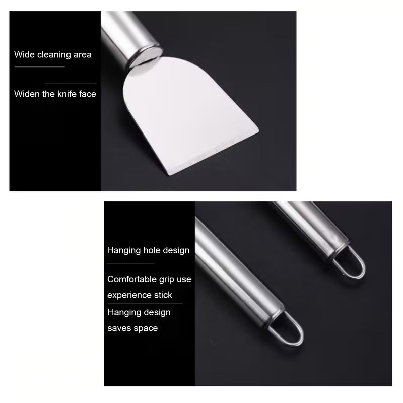 Heavy-Duty Stainless Steel Scraper Cleaner Multi-Purpose Tool