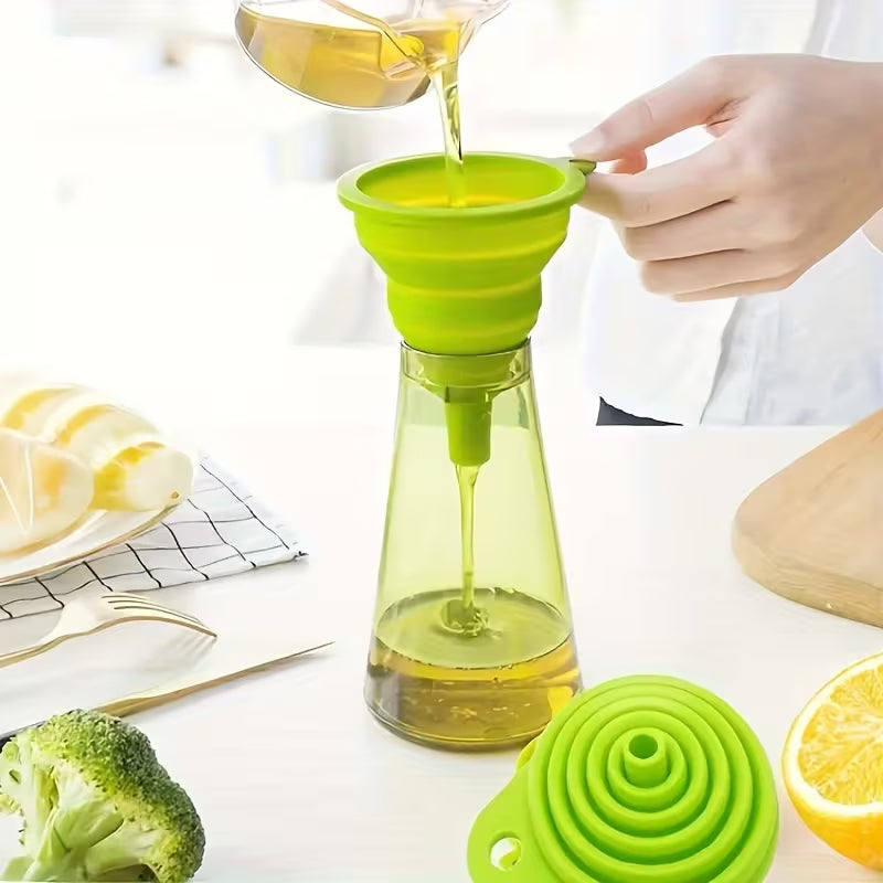 1pc Foldable Funnel Portable Mini Collapsible Kitchen Liquid Tool